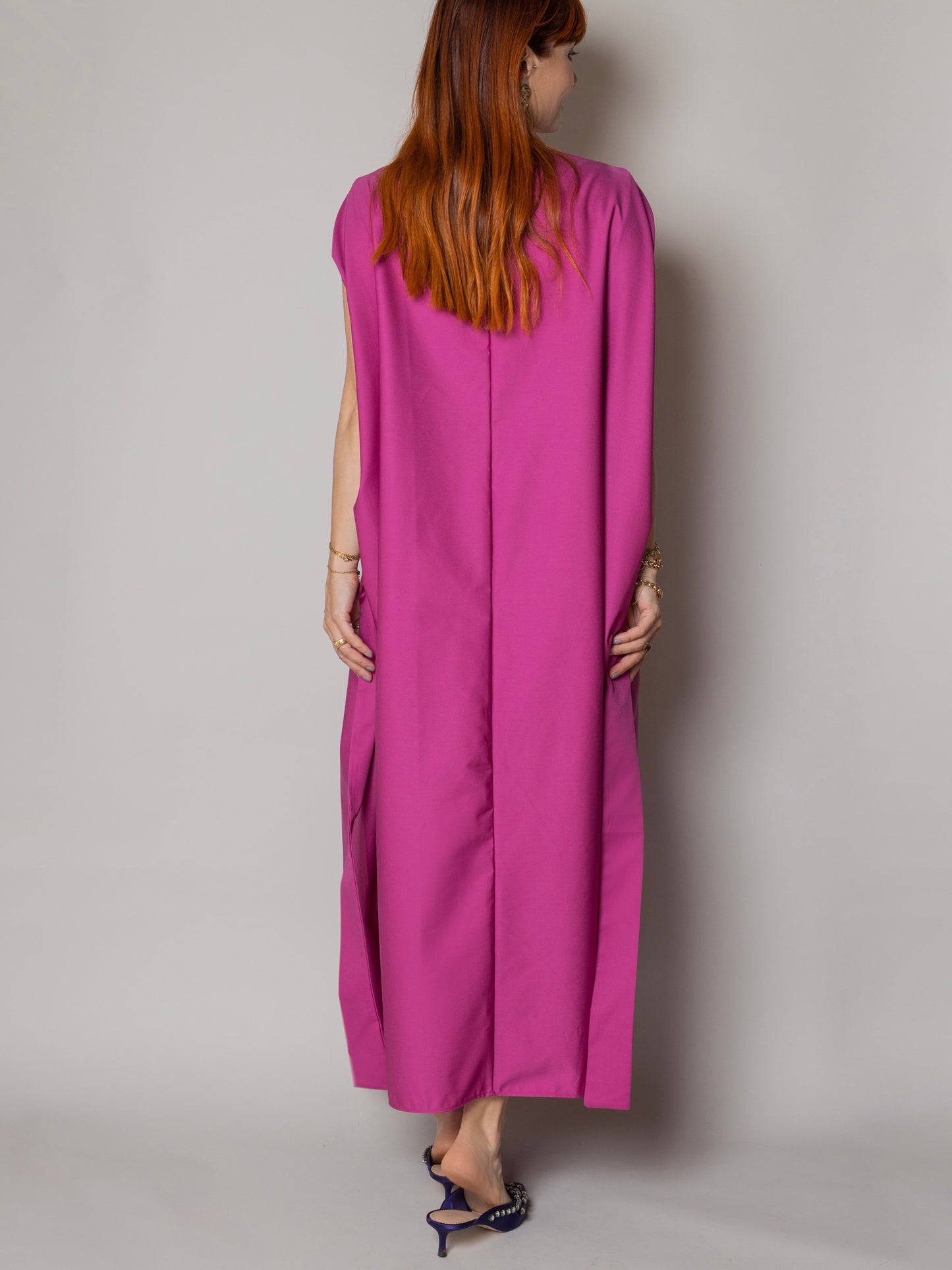 Abito Tunica Alma Cherry in cotone strutturato