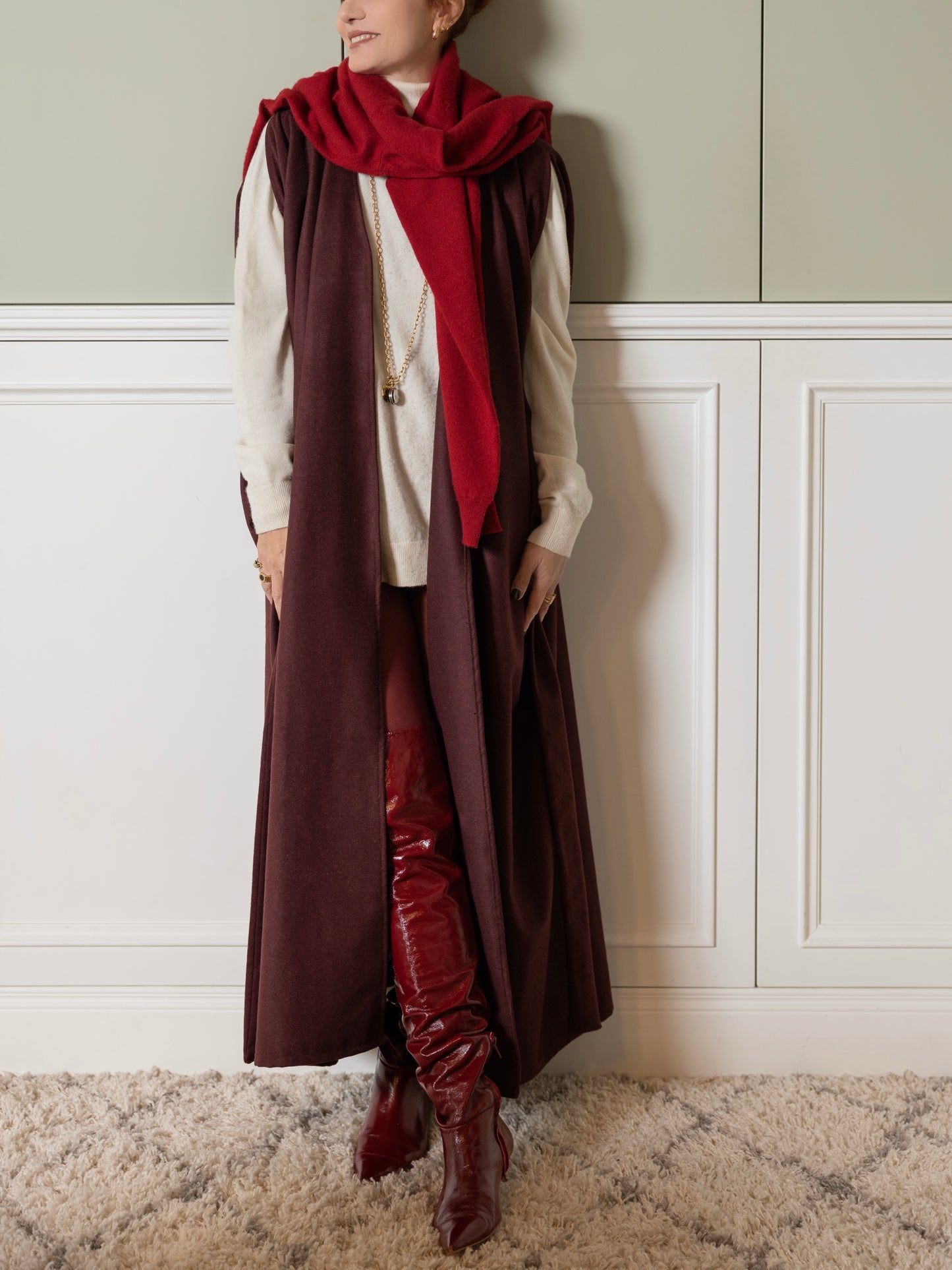 Tunica Gilet Lisetta bordeaux